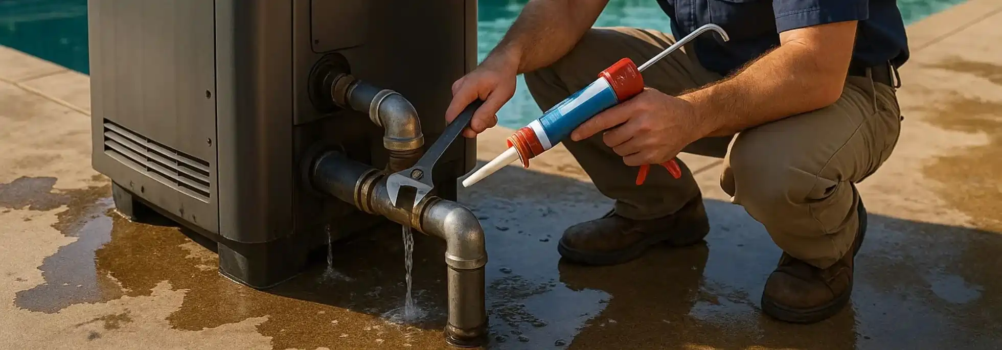  Pool Heater Leak Repair - HVAC Barrie